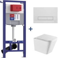 Комплект подвесной унитаз Lemark Florex 9614001 + система инсталляции Lemark Peneda Expert Bit 9812111