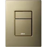Кнопка смыва Abber AC0123BG для инсталляции, золотой матовый