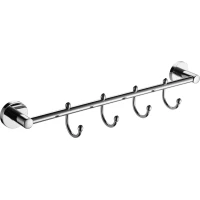 Планка с крючками Elghansa Kentucky KNT-640 для ванны, хром
