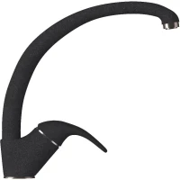 Смеситель для кухни черный Polygran Высокий 726279