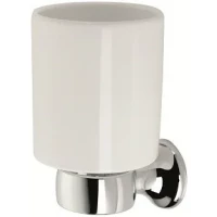 Стакан для зубных щеток Stil Haus Opera OP10(08) настенный, хром/белый