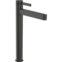 Смеситель для раковины Hansgrohe Finoris 76072340 CoolStart, с донным клапаном, черный хром матовый