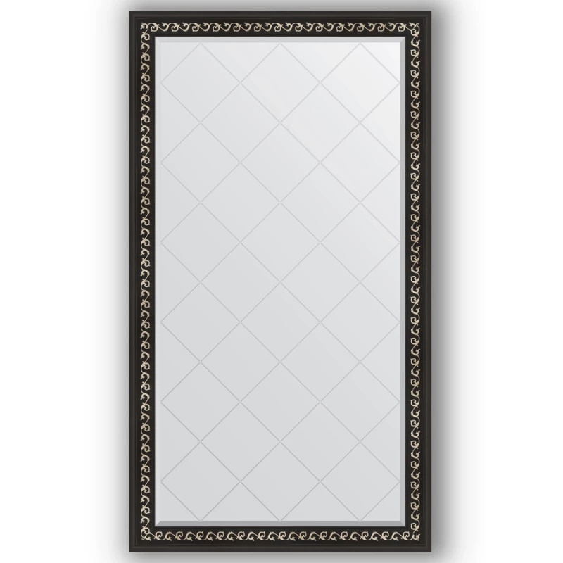 Зеркало 95x169 см черный ардеко Evoform Exclusive-G BY 4397