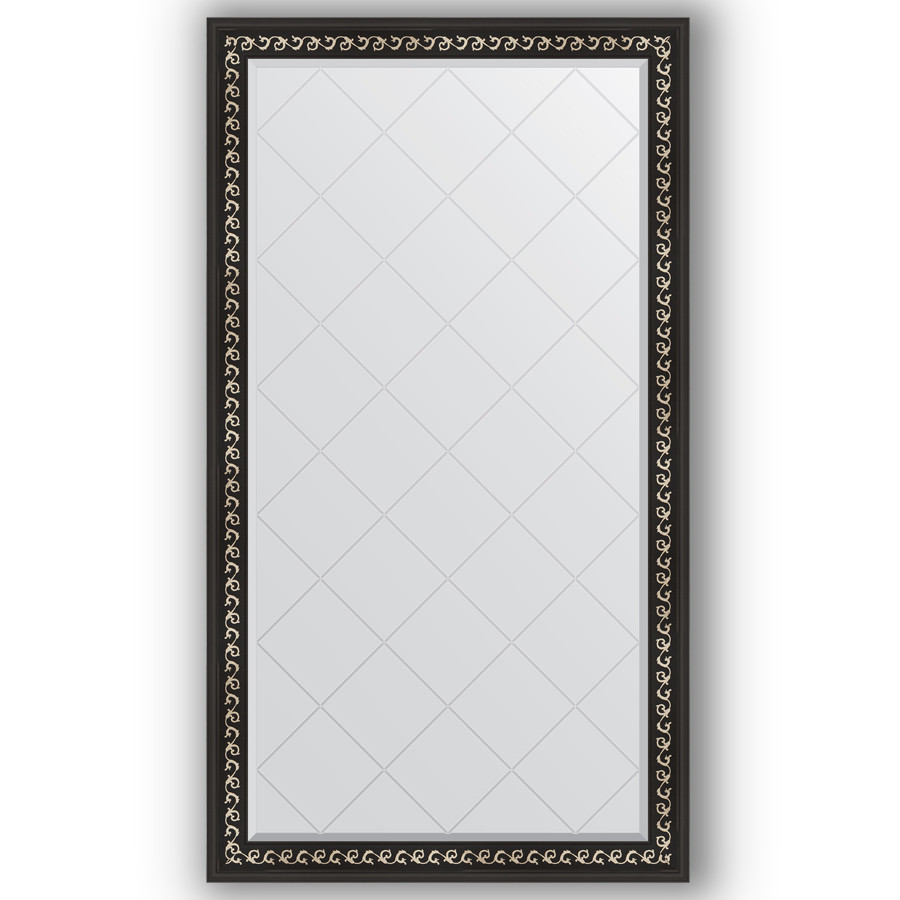 Зеркало 95х169 см черный ардеко Evoform Exclusive-G BY 4397