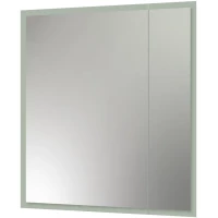 Зеркальный шкаф Reflexion Cube RF2212CB 70x80 см L/R, с LED-подсветкой, сенсорным выключателем, белый матовый