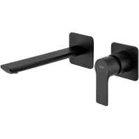 Смеситель для раковины Remer Energy EY15PNO встраиваемый, без донного клапана, черный матовый