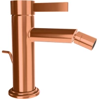 Смеситель для биде Remer Metrica MC20RP с донным клапаном, медь матовая