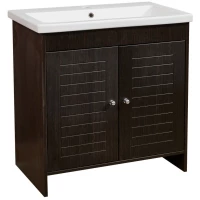 Тумба с раковиной венге 80 см Stella Polar Монтоне SETSP-00000161/UM-COM80/1