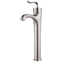 Смеситель для раковины Kraus Coda FVS-13800BN без донного клапана, матовый хром