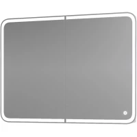 Зеркальный шкаф 100x80 см белый глянец Grossman Адель 2010004