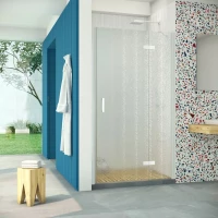 Душевая дверь Vegas Glass AFP Retta 95 01 02 R 95 см R, профиль белый, стекло шиншилла