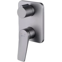 Смеситель для ванны Lemark Bronx LM3727GM встраиваемый, графит