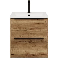Тумба под раковину La Fenice Tesoro FNC-01-TES-DGT-60-2 59,4 см, подвесная, дуб галифакс