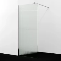 Душевая перегородка WasserKRAFT Rur 30W40-FL 120 см, профиль хром, стекло рифленое