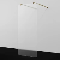 Душевая перегородка WasserKRAFT Vechte 60W39BG-MG 89,4 см, профиль золотой матовый, стекло матовое