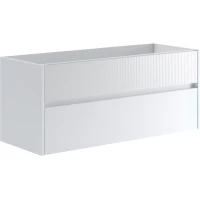 Тумба под раковину Onsen Niwa White 71-BP-120-M03-V03 119,5 см, подвесная, белый матовый