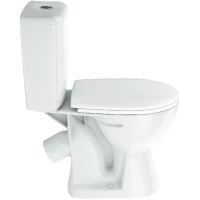 Унитаз-компакт Rosa Нео 4610119203740 косой выпуск, с сиденьем микролифт, белый