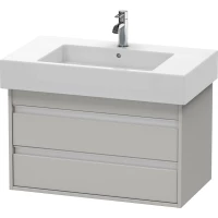 Тумба бетонно-серый матовый 80 см Duravit Ketho KT664000707