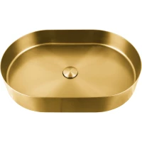 Раковина-чаша AltroBagno Eterno AltroBagnoEterno001025OrSp 59,6x39,6 см, накладная, золотой матовый