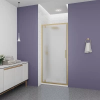 Душевая дверь Veconi Ottimo OP30G-70-07-C9 70 см, профиль золотой матовый, стекло матовое