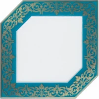 Декор Kerama Marazzi Клемансо бирюзовый 15х15