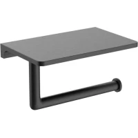 Держатель туалетной бумаги Raglo R320.03.09 с полкой для телефона, графит матовый