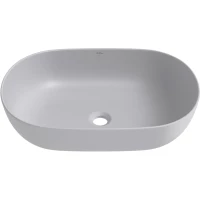 Раковина-чаша Wellsee Chic Riviera 326812000 60x41 см, накладная, серый матовый