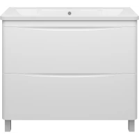 Тумба белый глянец 98 см Misty Атлантик П-Атл-01100-0112Я