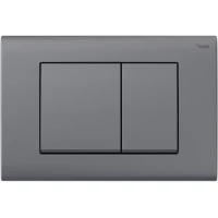 Кнопка смыва Рехау Nova Quad 001 19102041001 для инсталляции, графит матовый
