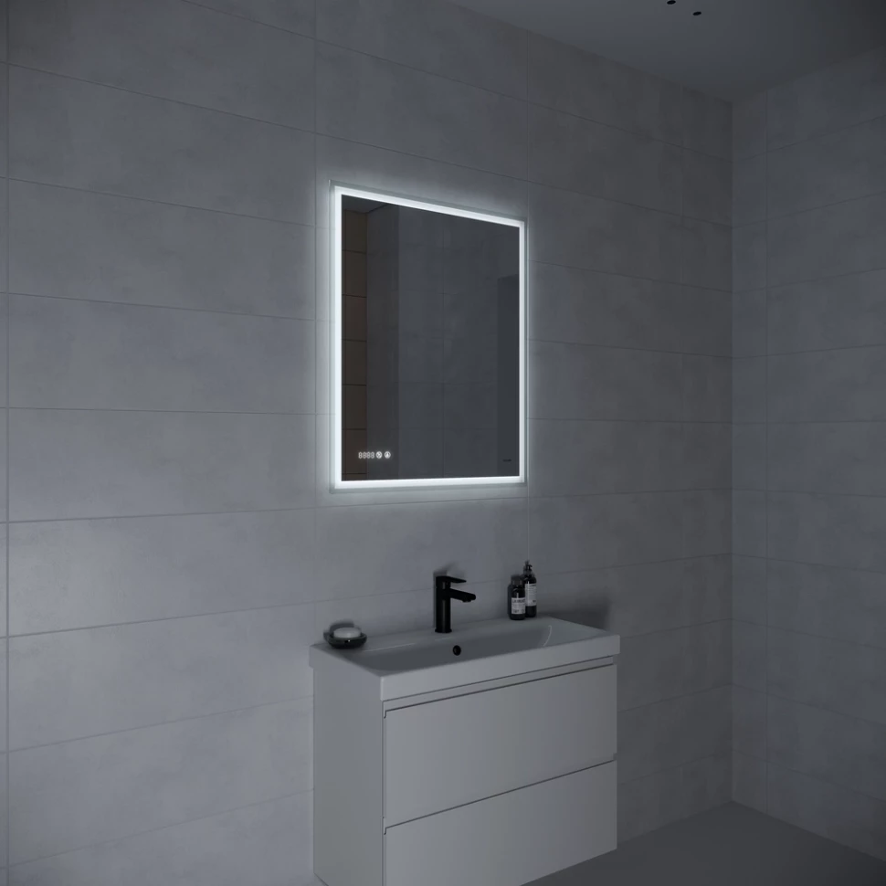 Зеркало 70x85 см Cersanit Design Pro LU-LED080*70-p-Os LU-LED080*70-p-Os - фото 7