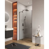 Душевая дверь Cezares Slider SLIDER-B-1-90/100-C-GM 90-100 см, профиль оружейная сталь матовый, стекло прозрачное