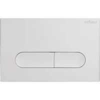 Кнопка смыва Cezares Liner LINER-BTN-BL для инсталляции, белый глянец