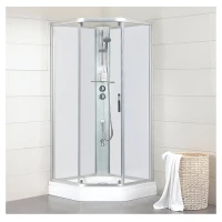 Душевая кабина 90x90x215 см Bravat Line BC090.6100A прозрачное