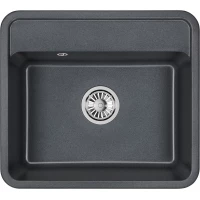 Кухонная мойка Granula 5601, ГРАФИТ 56x50 см, графит