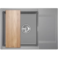 Кухонная мойка Granula 7003, АЛЮМИНИУМ 70x50 см, алюметаллик