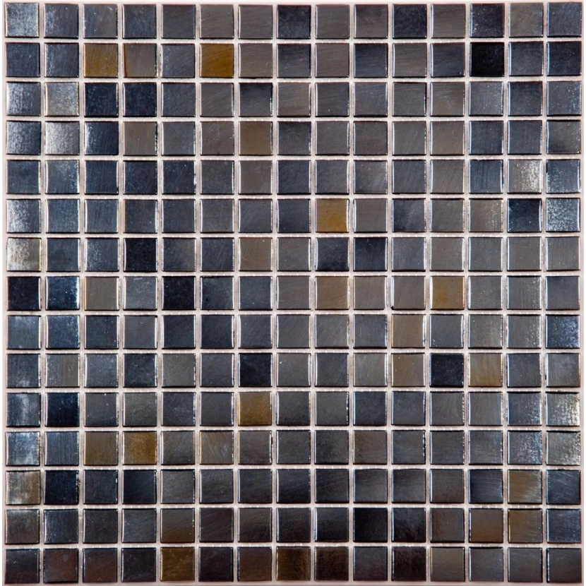 Стеклянная плитка мозаика 20LK02 стекло (сетка)(2,0*2,0*4)32,7*32,7