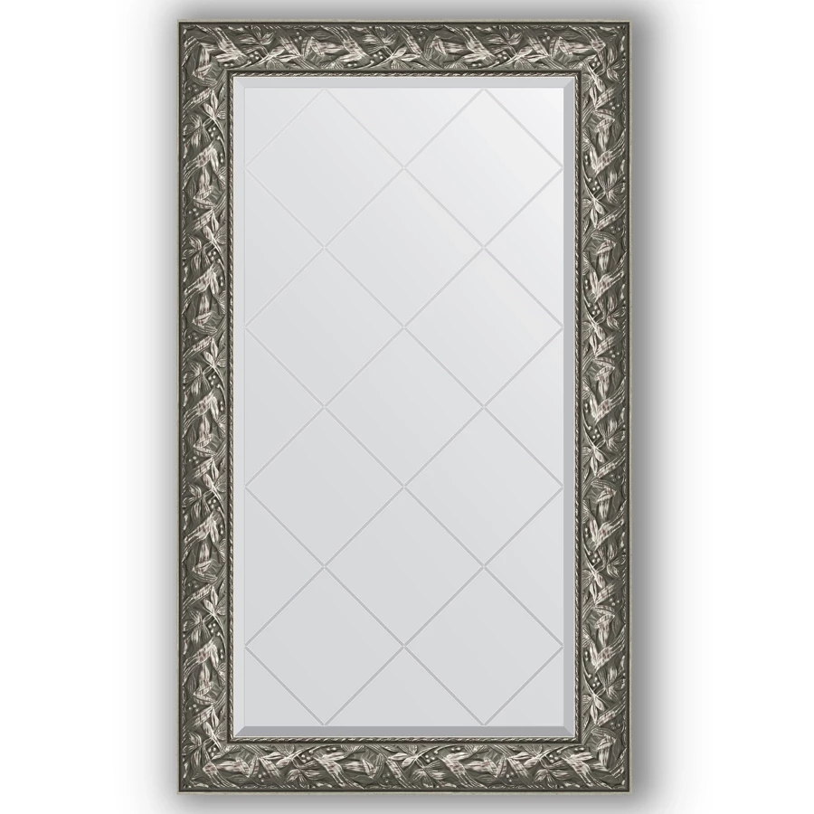 Зеркало 79x133 см византия серебро Evoform Exclusive-G BY 4243 зеркало 79x109 см византия серебро evoform exclusive by 3468