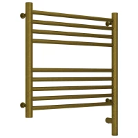 Полотенцесушитель электрический 500x500 состаренная бронза МЭМ правый, перемычка прямая Сунержа Богема 3.0 05-5805-5050