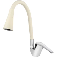 Смеситель для кухни Viko V-3514 с гибким изливом, хром/песочный