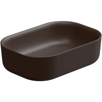 Раковина-чаша GSG Hit HILAVRE60035 60x42 см, накладная, какао матовый