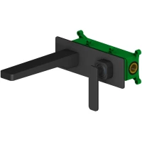 Смеситель для раковины Timo Torne 4371/03SM встраиваемый, черный матовый