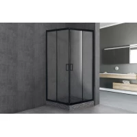 Душевой уголок Royal Bath RB90HPD-T-BL 90x90 см, профиль черный матовый, стекло прозрачное