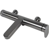 Смеситель для ванны Agger Sweet A2731055 с душевым гарнитуром, оружейная сталь матовый