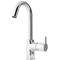 Смеситель для раковины без донного клапана Cezares Leaf LEAF-LSM-A-01-W0