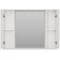Зеркальный шкаф 100x74,5 см белый глянец Misty Атлантик П-Атл-4100-010 - 3