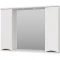 Зеркальный шкаф 100x74,5 см белый глянец Misty Атлантик П-Атл-4100-010 - 2