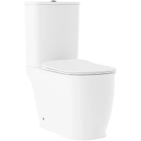 Унитаз-компакт Lavinia Boho Bell Pro 33012020 + 33013030 + 33290100 с сиденьем микролифт, белый