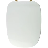 Сиденье для унитаза Migliore Mare 32057 с микролифтом, белый глянец/золотой