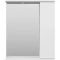 Зеркальный шкаф Misty Лира П-Лир04060-013П 60x72 см R, с подсветкой, выключателем, белый глянец/белый матовый - 1