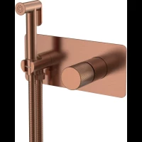 Гигиенический душ Boheme Stick Spirale 127-CB.4 со смесителем, медь матовая
